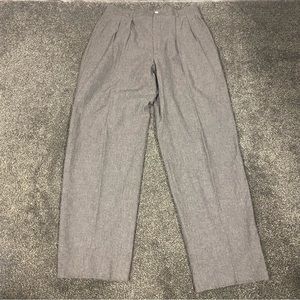 James River Traders Men's Cotton Pleated Dress Pants Gray 32x31 Made In USA